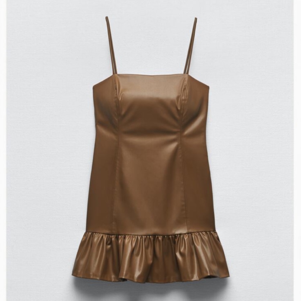 ZARA FAUX LEATHER DRESS
